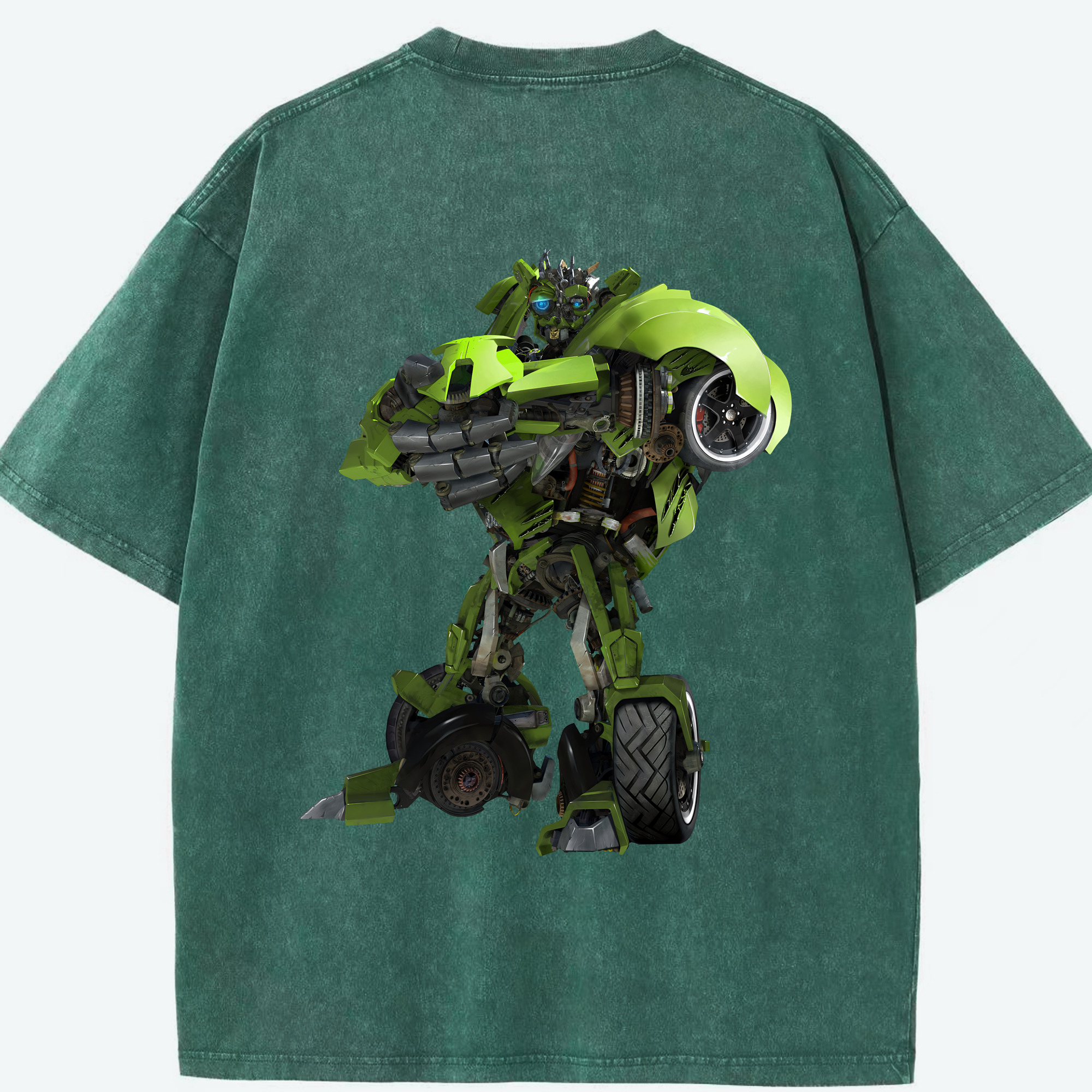（画像用） Transformers トランスフォーマー 綿100% ヴィンテージ風 半袖Tシャツ（背面プリント）